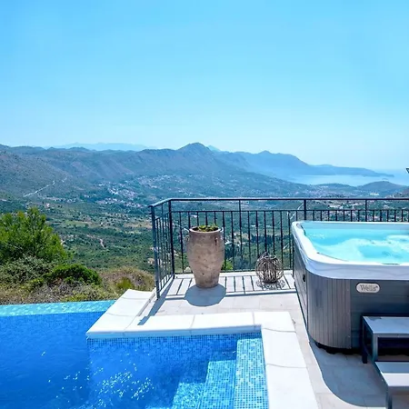فيلة Luxury Stone With Private Pool And Jacuzzi Near Dubrovnik